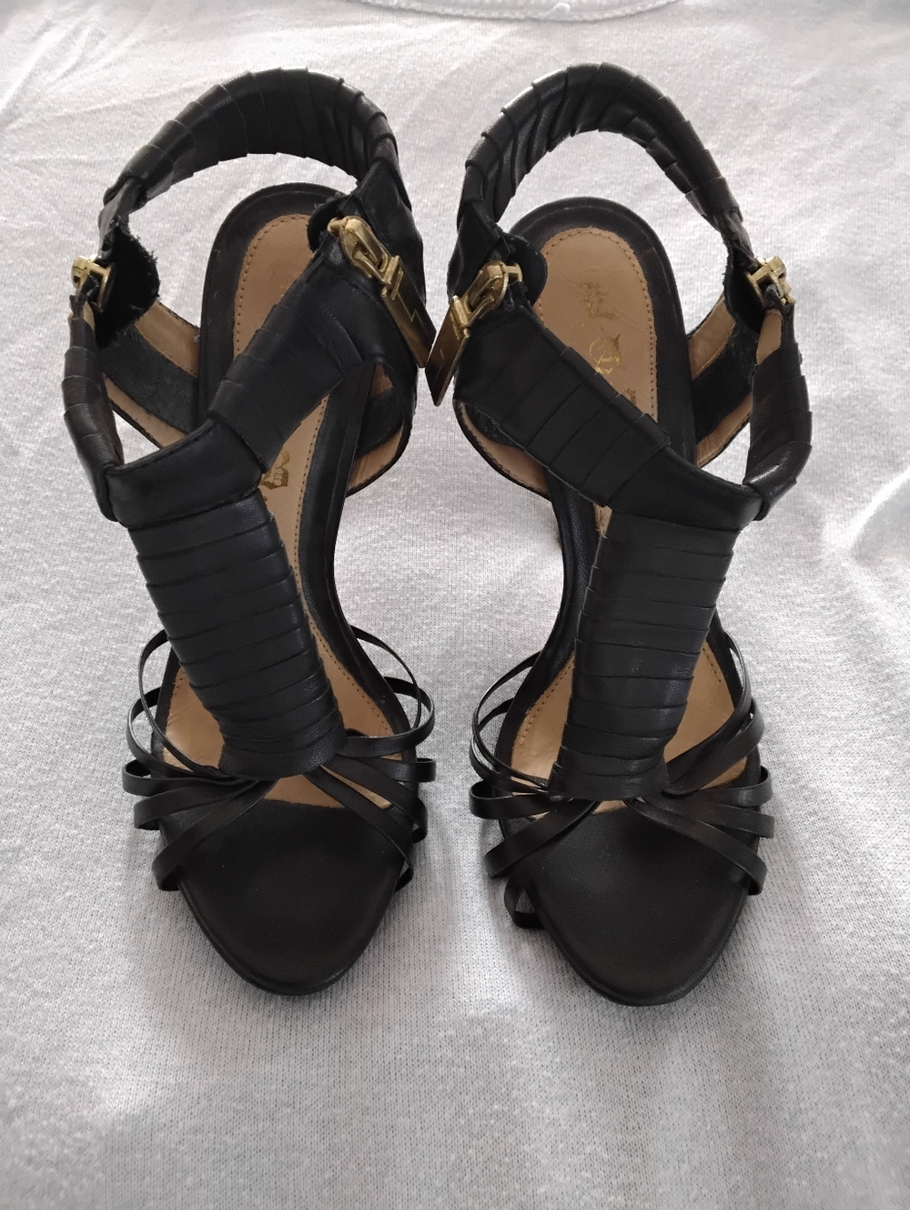 L.A.M.B By Gwen Stefani Strappy Heels Size 8 - Picture 2 of 10